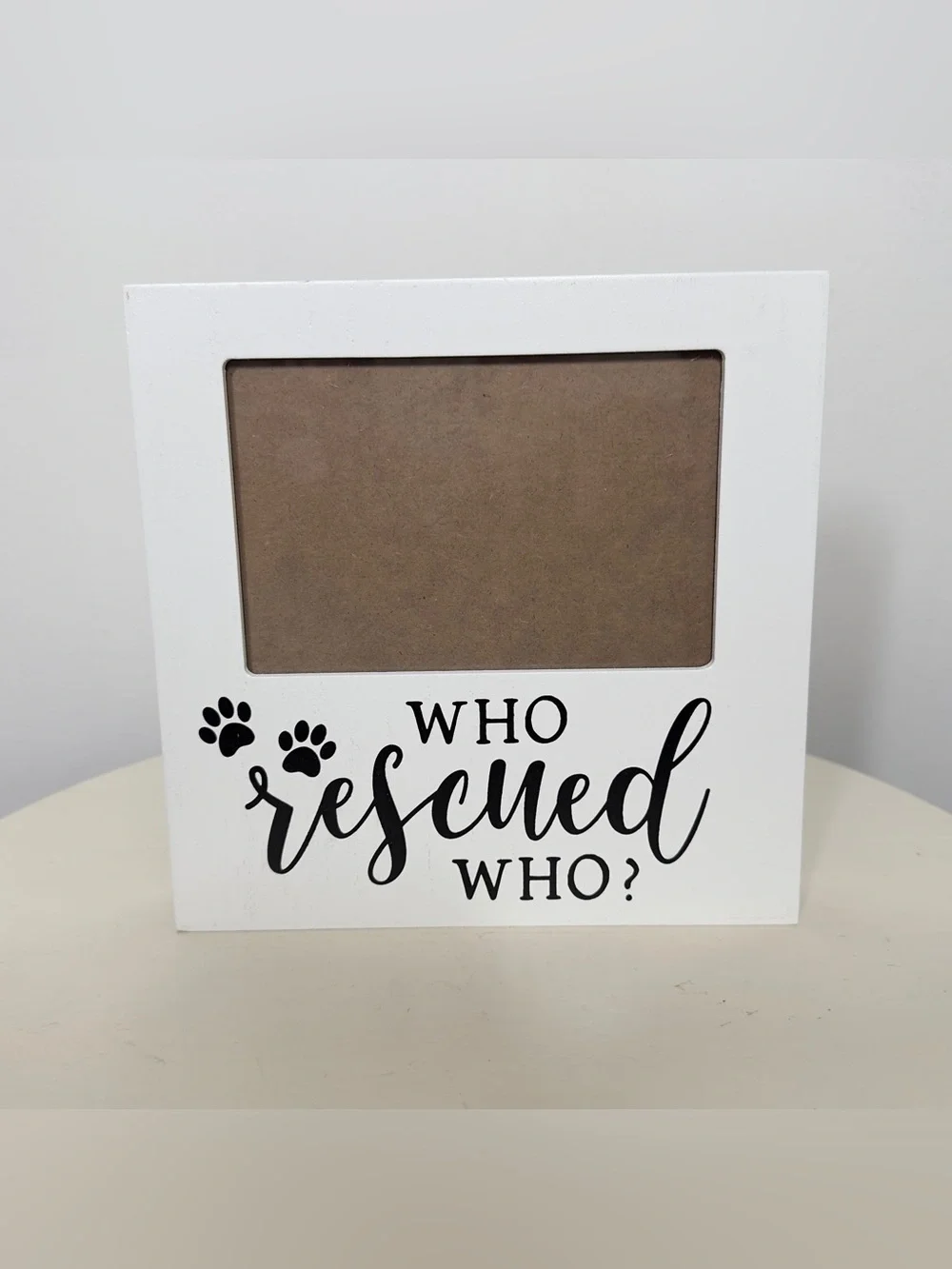 Who Rescued Who Picture Frame